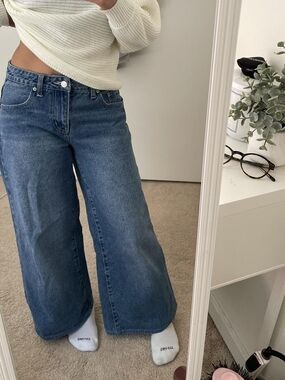RSQ low-rise wide leg denim jeans